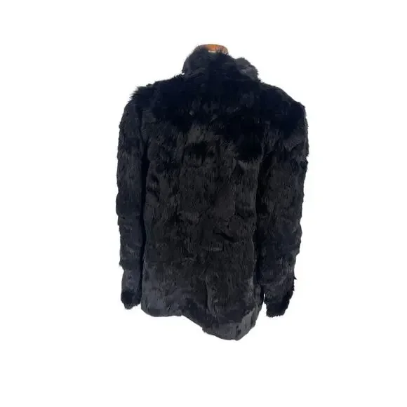 Somerset Furs Real Rabbit Fur Coat - Picture 3 of 10